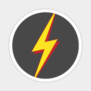 Lightning Bolt - Halftone Design Magnet